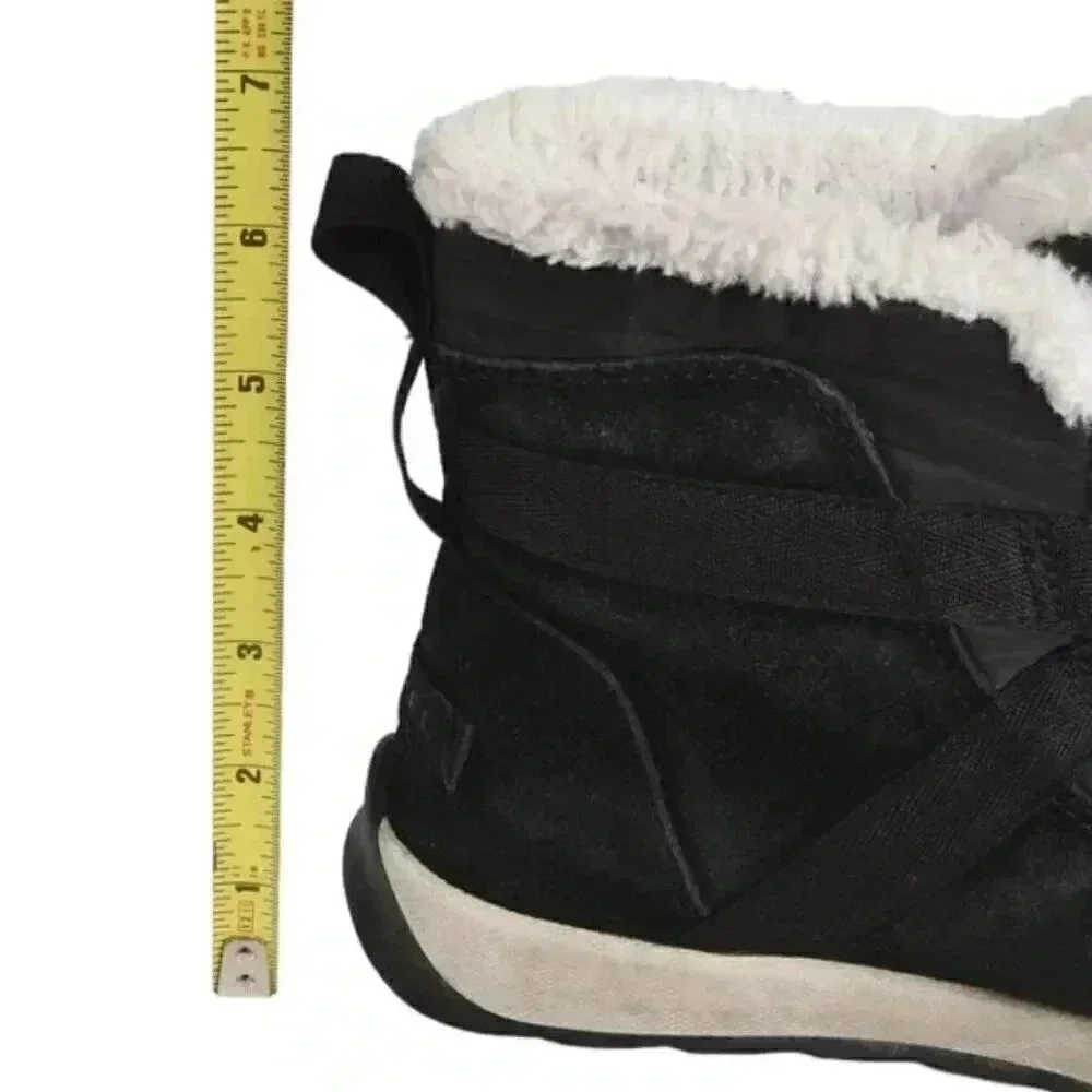 Sorel Whitney II Flurry Waterproof  Boot Suede Insulated Black Size 8 - Picture 14 of 14